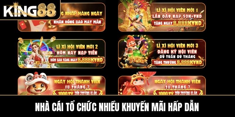Nhà cái tổ chức nhiều khuyến mãi hấp dẫn